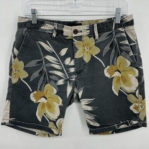 SCOTCH & SODA Floral Hawaiian Bermuda Chino Shorts. Waist 29.